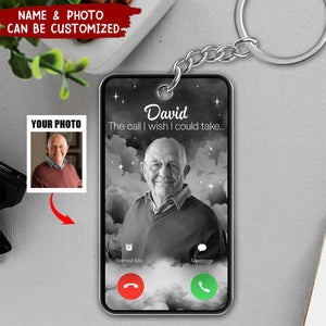 Custom Photo The Call I Wish - Personalized Acrylic Keychain