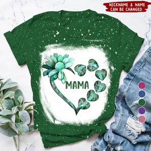 Sunflower Grandma Nana Mom Loads Of Sweet Heart Kids Color Personalized 3D T-shirt