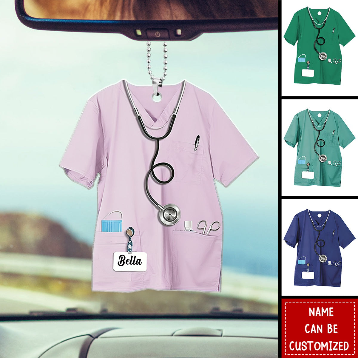 Nurse Uniform Personalized Acrylic Ornament, Gift For Nurses
